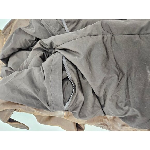 Faconnable Jeans Brown Calfskin Leather Bomber Jacket Mens XL - Picture 7 of 7